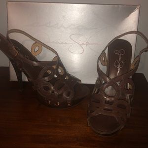 Jessica Simpson brown heels, brand new in box